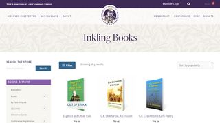 
                            10. Inkling Books – Society of Gilbert Keith Chesterton