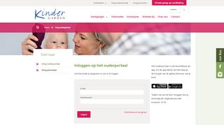 
                            6. Inlog ouderportaal - Kindergarden