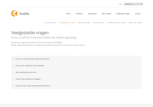 
                            3. Inloggegevens vragen | SnelNL