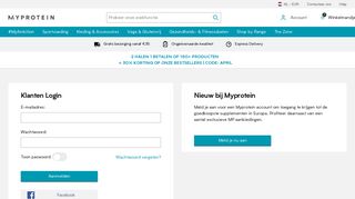 
                            1. Inloggen bij Mijn Account | MYPROTEIN™