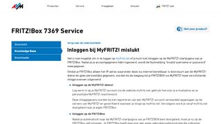 
                            5. Inloggen bij MyFRITZ! mislukt | FRITZ!Box 7369 | AVM Nederland