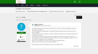 
                            2. Inloggen bij Sunparks - Center Parcs Forum