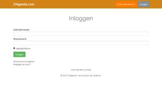 
                            2. Inloggen - DAgenda.com - Zakelijke Online Agenda