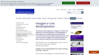 
                            6. Inloggen e-Line Betalingsbalans - De Nederlandsche Bank