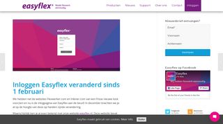 
                            6. Inloggen Easyflex verandert vanaf 1 februari | Easyflex
