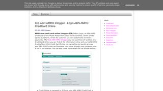 
                            13. Inloggen Guide: ICS ABN AMRO Inloggen - Login ABN AMRO ...