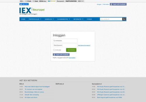 
                            4. Inloggen | IEX Beursspel