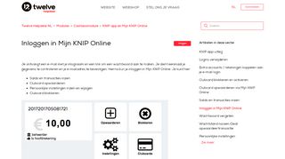 
                            4. Inloggen in Mijn KNIP Online – Twelve Helpdesk