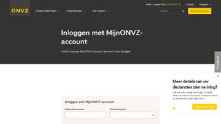 
                            3. Inloggen in MijnONVZ | ONVZ Zorgverzekeraar - ONVZ Zorgverzekeraar