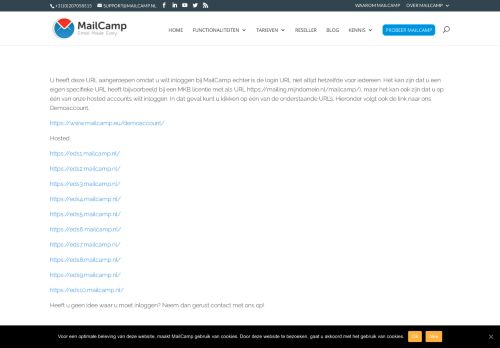 
                            1. Inloggen | MailCamp