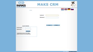 
                            3. Inloggen - makscrm.nl