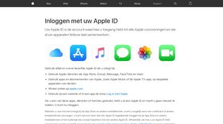 
                            3. Inloggen met uw Apple ID - Apple Support