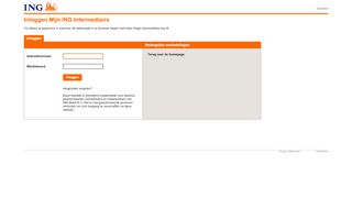 
                            3. Inloggen Mijn ING-Intermediairs.nl