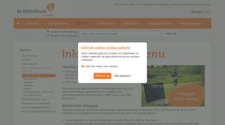 
                            7. Inloggen Mijn menu - De Bibliotheek Utrecht