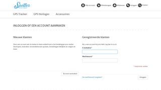 
                            3. Inloggen of een account aanmaken - Spotter GPS Tracker