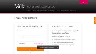 
                            9. Inloggen of registeren - Hotel Spier-Dwingeloo