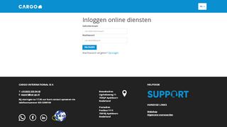 
                            8. Inloggen online diensten - Cargo International