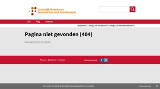 
                            5. Inloggen op de LDF - Landelijke Database Fysiotherapie