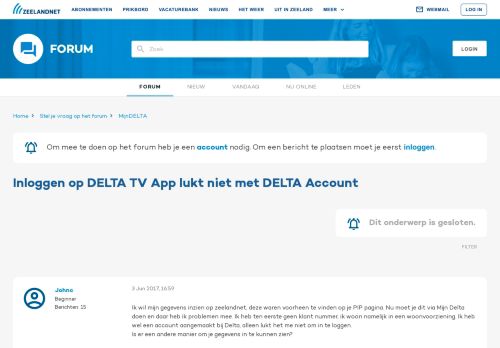 
                            6. Inloggen op DELTA TV App lukt niet met DELTA Account - ZeelandNet ...