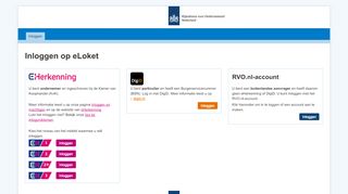 
                            1. Inloggen op eLoket - Mijn RVO - RVO.nl