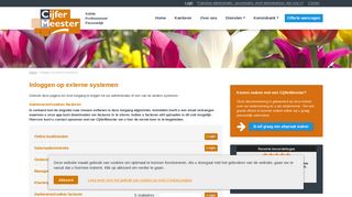 
                            10. Inloggen op externe systemen | Cijfermeester