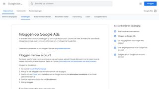 
                            2. Inloggen op Google Ads - Google Ads Help - Google Support