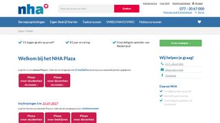 
                            3. Inloggen op Plaza - jouw digitale leeromgeving | NHA