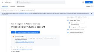 
                            2. Inloggen op uw AdSense-account - AdSense Help - Google Support