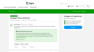 
                            2. Inloggen Planet Webmail | KPN Community - KPN Forum