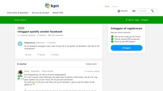 
                            3. inloggen spotify zonder facebook | KPN Community - KPN Forum