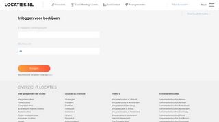 
                            5. Inloggen voor bedrijven - Locaties.nl
