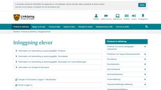 
                            4. Inloggning elever - linkoping.se - Linköping