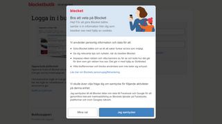 
                            2. Inloggning för butiker - Blocket