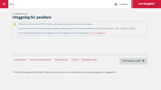 
                            3. Inloggning för pendlare - Norwegian