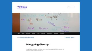 
                            6. Inloggning Gleerup | Vår blogg!