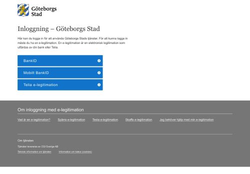 
                            1. Inloggning - Göteborgs Stad