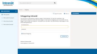 
                            3. Inloggning - Intranät