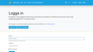 
                            5. Inloggning - Kommers Annons eLite
