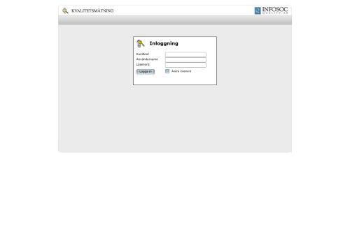 
                            2. Inloggning - Kvalitetsmätning