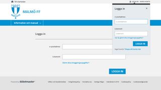 
                            5. Inloggning – Malmö FF