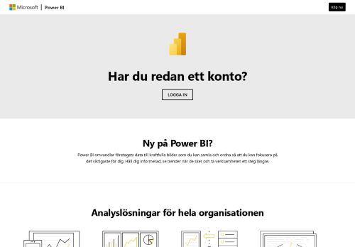 
                            2. Inloggning | Microsoft Power BI