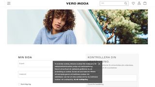 
                            2. Inloggning på mitt konto - Vero Moda