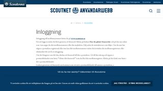 
                            3. Inloggning | Scoutnet användarwebb