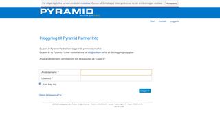 
                            11. Inloggning till Pyramid Partner Info