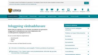 
                            1. Inloggning vårdnadshavare - linkoping.se