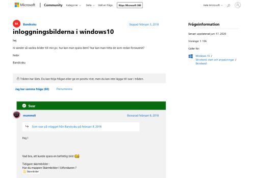 
                            2. inloggningsbilderna i windows10 - Microsoft Community