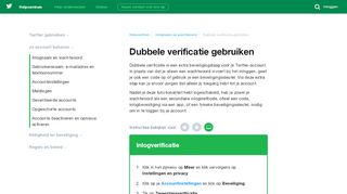 
                            2. Inlogverificatie gebruiken - Twitter Help Center