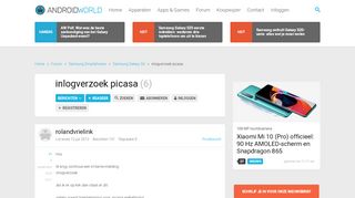 
                            6. inlogverzoek picasa | Samsung Galaxy S4 | Samsung Smartphones ...