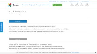 
                            6. InLoox Mobile Apps - Hilfe beim Einloggen