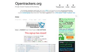 
                            2. Inmac - Private Torrent Trackers & File Sharing